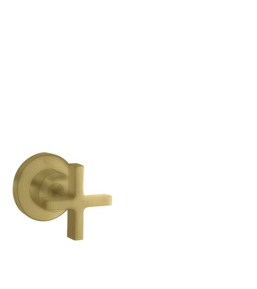 AXOR-HG-AXOR-Citterio-Absperrventil-Unterputz-mit-Kreuzgriff-Brushed-Brass-39965950 gallery number 1